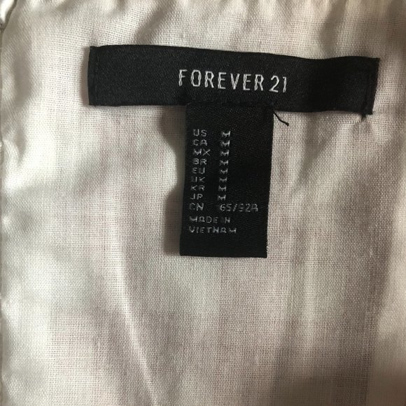 Forever 21 Plaid Striped Mini Dress Size M - Picture 4 of 5